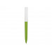 Ручка пластиковая soft-touch шариковая «Zorro», зеленое яблоко/белый с нанесением логотипа компании