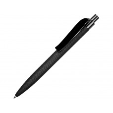 Ручка шариковая QS 03 PRP с рисунком "протектор шины" софт-тач PRP с нанесением логотипа компании