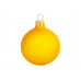Стеклянный шар желтый матовый, заготовка шара 6 см, цвет 23 с нанесением логотипа компании