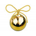 Рождественский шарик Versace «Gold», золотистый с нанесением логотипа компании