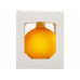 Стеклянный шар желтый матовый, заготовка шара 6 см, цвет 23 с нанесением логотипа компании