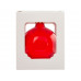 Стеклянный шар красный полупрозрачный, заготовка шара 6 см, цвет 13 с нанесением логотипа компании