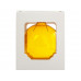 Стеклянный шар желтый полупрозрачный, заготовка шара 6 см, цвет 21 с нанесением логотипа компании