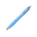 Шариковая ручка Nash из пшеничной соломы с хромированным наконечником, cиний с нанесением логотипа компании