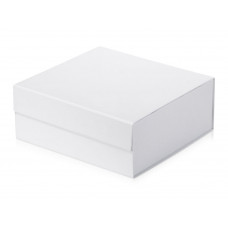 Коробка разборная на магнитах L, белый с нанесением логотипа компании