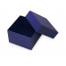 Коробка подарочная Gem S, синий с нанесением логотипа компании