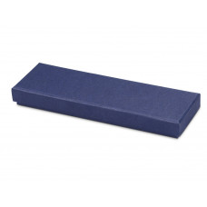 Подарочная коробка для ручек "Эврэ", синий с нанесением логотипа компании