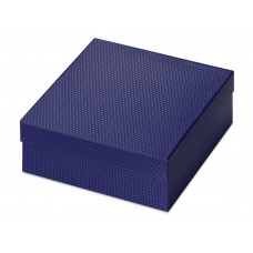 Коробка подарочная «Gem M», синий с нанесением логотипа компании