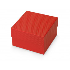 Коробка подарочная Gem S, красный с нанесением логотипа компании