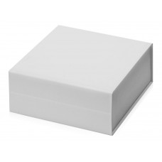 Коробка разборная на магнитах M, белый с нанесением логотипа компании