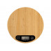 Бамбуковые кухонные весы «Scale», натуральный с нанесением логотипа компании