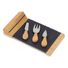 Набор для сыра из сланцевой доски и ножей Bamboo collection "Taleggio"