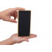 Внешний аккумулятор с подсветкой лого и солнечной панелью «Reedia S1», 10000 mAh, бамбук, черный с нанесением логотипа компании Внешний аккумулятор с подсветкой лого и солнечной панелью «Reedia S1», 10000 mAh, бамбук, черный с нанесением логотипа компании