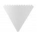 Треугольный скребок Frosty, белый с нанесением логотипа компании