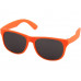 Солнцезащитные очки Retro - сплошные, неоново-оранжевый с нанесением логотипа компании
