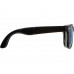 Складные очки с зеркальными линзами "Ibiza", черный с нанесением логотипа компании
