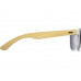 Солнцезащитные очки Rockwood с бамбуковыми дужками в сером футляре, белый с нанесением логотипа компании