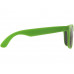 Солнцезащитные очки Retro - сплошные, неоново-зеленый с нанесением логотипа компании