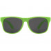 Солнцезащитные очки Retro - сплошные, неоново-зеленый с нанесением логотипа компании
