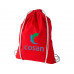 Рюкзак хлопковый «Reggy», красный с нанесением логотипа компании