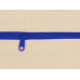 Рюкзак-мешок хлопковый Lark с цветной молнией, натуральный/синий с нанесением логотипа компании