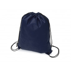 Рюкзак-мешок "Пилигрим", темно-синий с нанесением логотипа компании