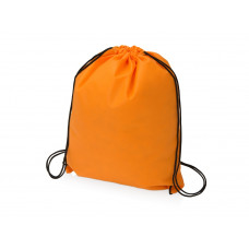 Рюкзак-мешок "Пилигрим", оранжевый с нанесением логотипа компании