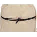 Рюкзак-мешок хлопковый Lark с цветной молнией, натуральный/черный с нанесением логотипа компании