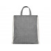 Pheebs 150 г/м² Aware™ рюкзак со шнурком из переработанных материалов - Черный с нанесением логотипа компании