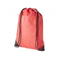 Рюкзак-мешок "Evergreen", красный с нанесением логотипа компании