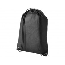 Рюкзак-мешок "Evergreen", черный с нанесением логотипа компании