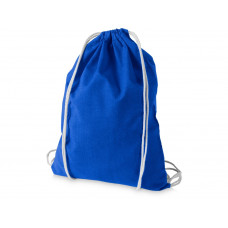 Рюкзак хлопковый «Oregon», ярко-синий с нанесением логотипа компании