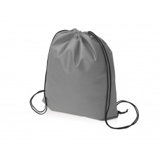 Рюкзак-мешок "Пилигрим", серый с нанесением логотипа компании