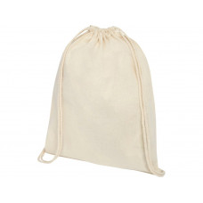 Рюкзак со шнурком Tenes из хлопка плотностью 140 г/м2, natural с нанесением логотипа компании