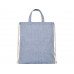 Pheebs 150 г/м² Aware™ рюкзак со шнурком из переработанных материалов - Синий с нанесением логотипа компании