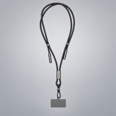 Шнурок-держатель для телефона с зарядным кабелем USB-C на USB-C/Lightning «Lany Eco Charge», серый