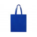 Экосил эко-сумка с ластовицей из нетканого материала, переработанного по стандарту GRS, объемом 12 л, королевский синий с нанесением логотипа компании Экосил эко-сумка с ластовицей из нетканого материала, переработанного по стандарту GRS, объемом 12 л, королевский синий с нанесением логотипа компании