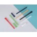 Ручка картонная с колпачком "Recycled", светло-серый с нанесением логотипа компании