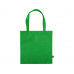 Сумка-шоппер Reviver из нетканого переработанного материала RPET, зеленый с нанесением логотипа компании