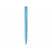 Шариковая ручка из переработанного rPET материала RECYCLED PET PEN F, матовая, голубой с нанесением логотипа компании