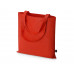 Сумка-шоппер Reviver из нетканого переработанного материала RPET, красный с нанесением логотипа компании