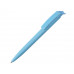 Шариковая ручка из переработанного rPET материала RECYCLED PET PEN F, матовая, голубой с нанесением логотипа компании