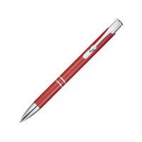 Шариковая ручка Moneta из переработанного алюминия (черные чернила) - Красный