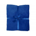 Плед флисовый Natty из переработанного пластика, синий с нанесением логотипа компании