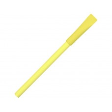 Ручка картонная с колпачком "Recycled", желтый (Р)