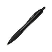 Nash шариковая ручка из переработанного пластика с черной отделкой (черные чернила) - Черный