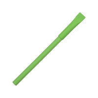 Ручка картонная с колпачком "Recycled", зеленое яблоко (Р)