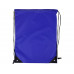 Рюкзак-мешок на шнуровке Reviver из переработанного пластика, синий с нанесением логотипа компании