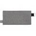 Универсальный пенал из переработанного полиэстера RPET "Holder", серый/черный с нанесением логотипа компании