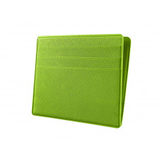Картхолдер для денег и шести пластиковых карт "Favor", зеленое яблоко с нанесением логотипа компании